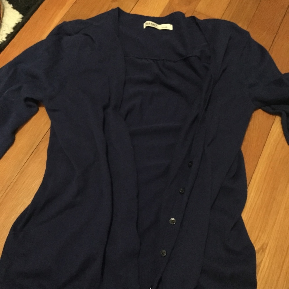 Navy cardigan
